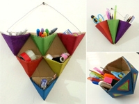 instructables Muhaiminah Faiz Triangle Organizers